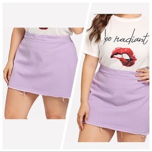 NEW•1X•HOST PICK•Leah’s Lilac MiniSkirt NWT